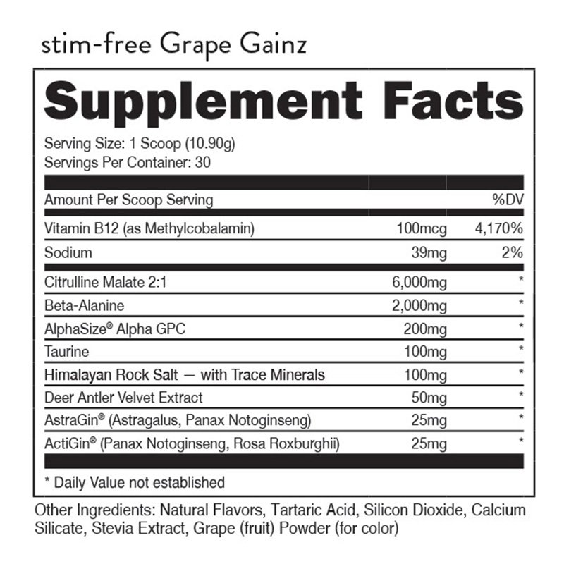 Bucked Up Non Stim Preworkout Grape 30 Serving Best Price in Dubai