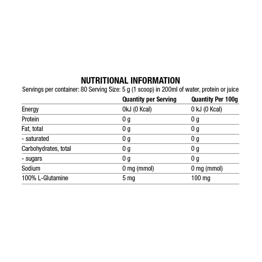Chaos Crew 100% L-Glutamine 400 G Best Price in Dubai