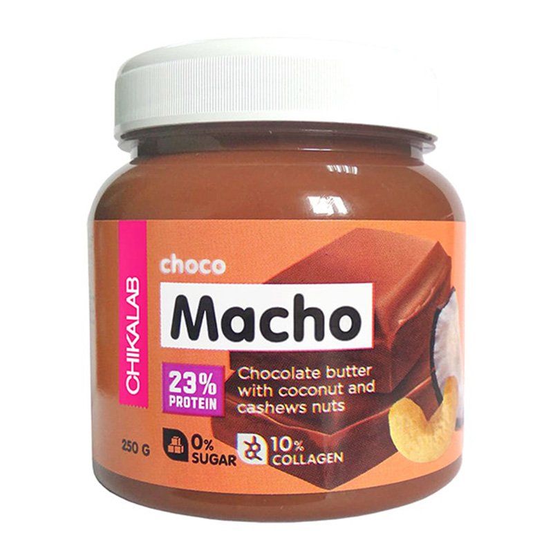 ChikaLab Choco Macho Chocolate Butter with Coconut & Cashews 250 G Best Price in UAE