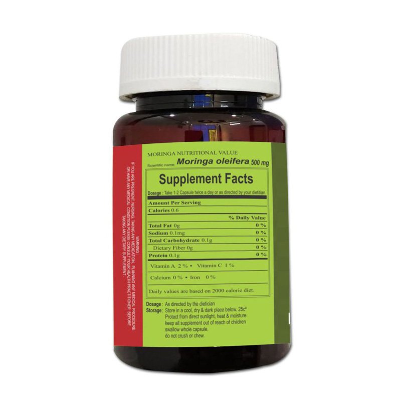 Cipzer Moringa Oleifera Capsule | 500mg Best Price in Dubai