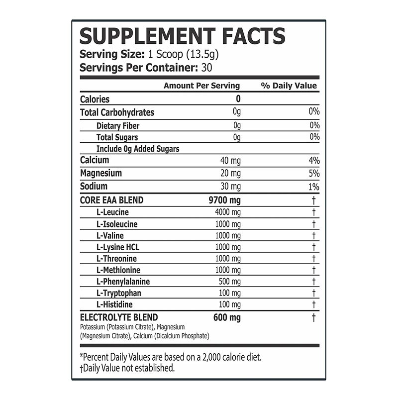 Core Champs EAA Essential Amino Acids 30 Servings - Blue Razz Best Price in Dubai