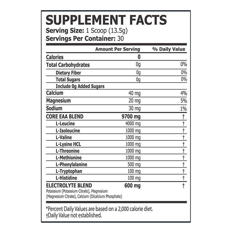 Core Champs EAA Essential Amino Acids 30 Servings - Green Apple Best Price in Dubai