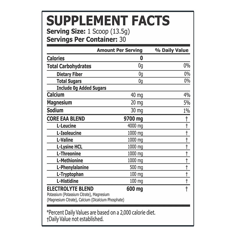 Core Champs EAA Essential Amino Acids 30 Servings - Lemon Lime Best Price in Dubai