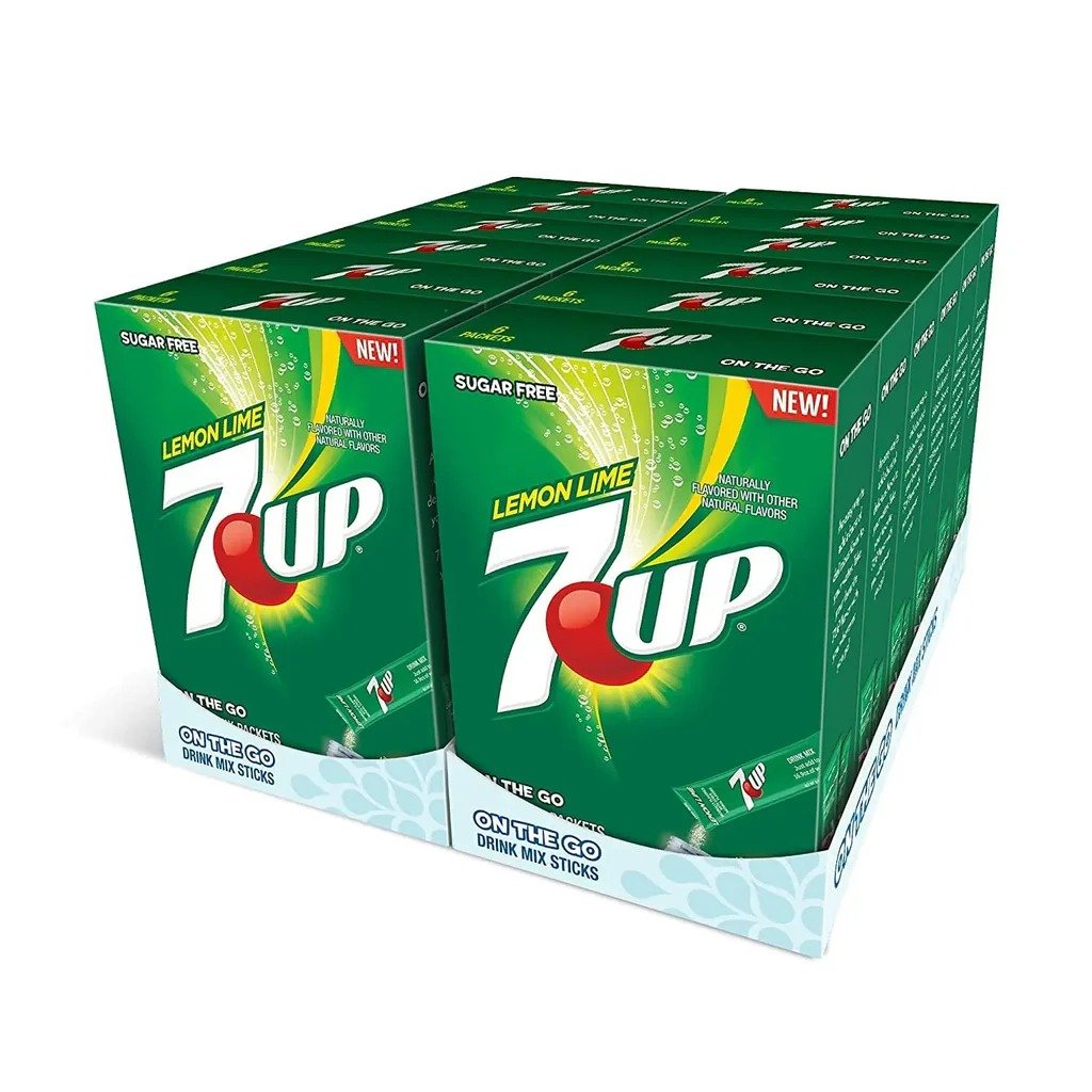 Crush Singles to Go Convenient Drink 7 Up Mix Packets 12 Pcs in Box