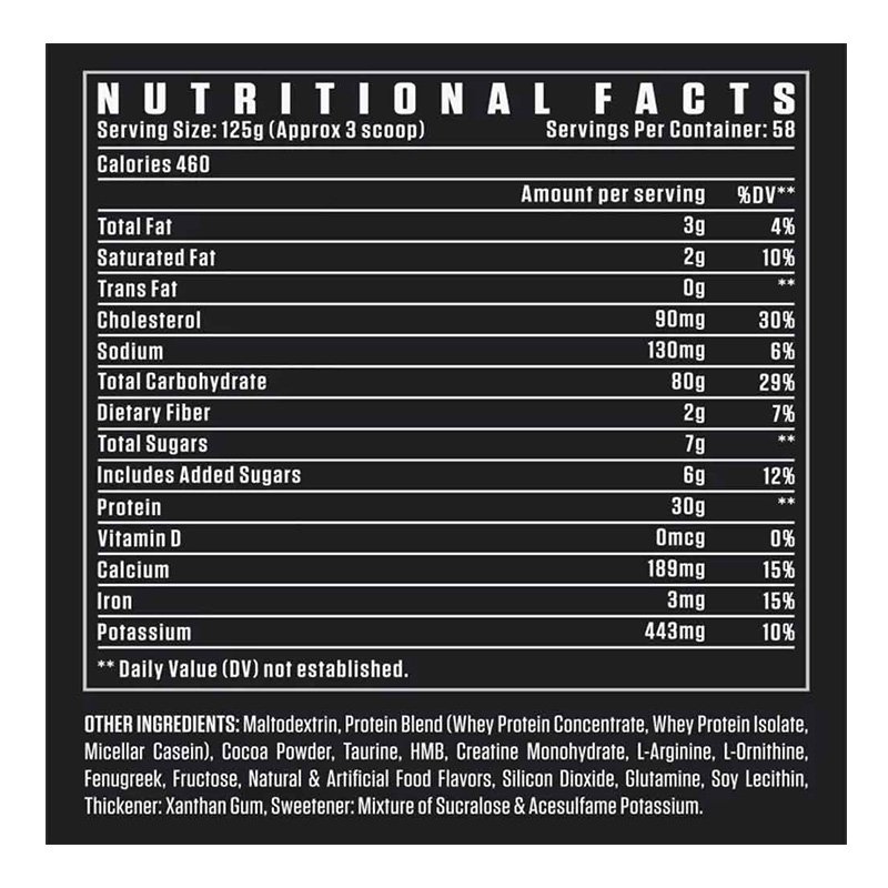 Dexter Jackson Black Series Anabolic Mass Gainer 16 lbs - Cookies N Cream Best Price in Dubai