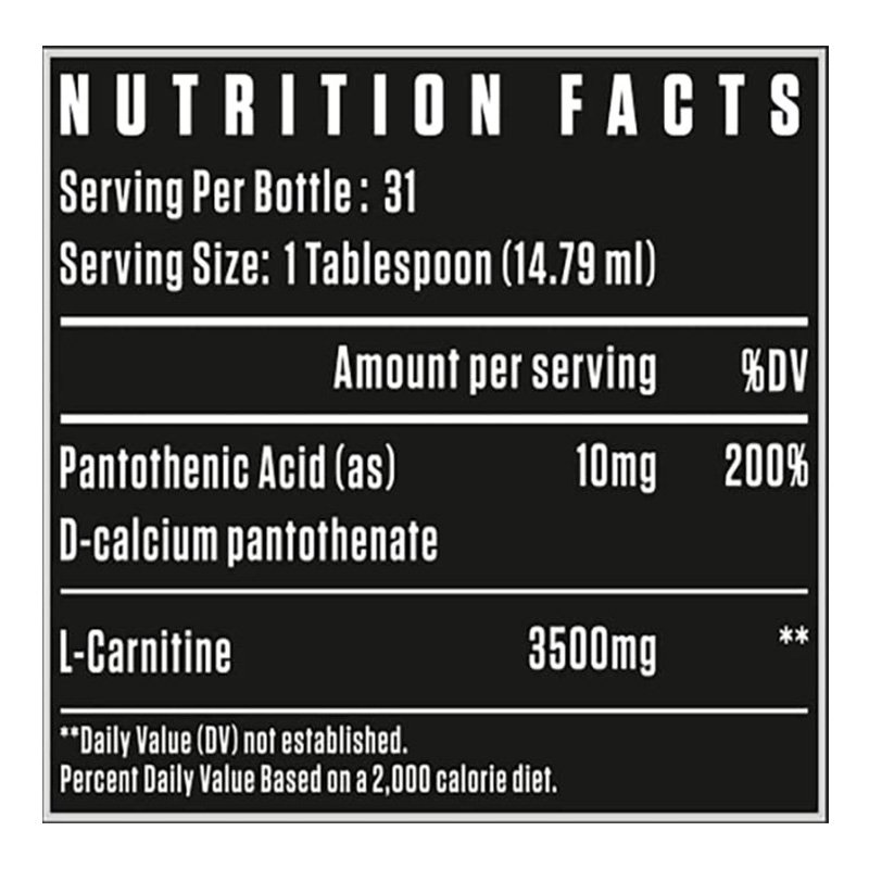 Dexter Jackson Black Series Carnitine Liquid 31 Serving - Blue Raspberry Best Price in Dubai