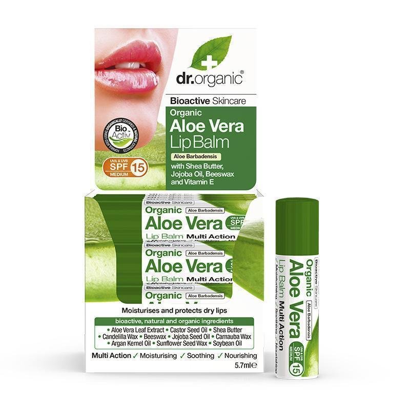 Dr. Organic Aloe Vera Lipbalm 5.7ml