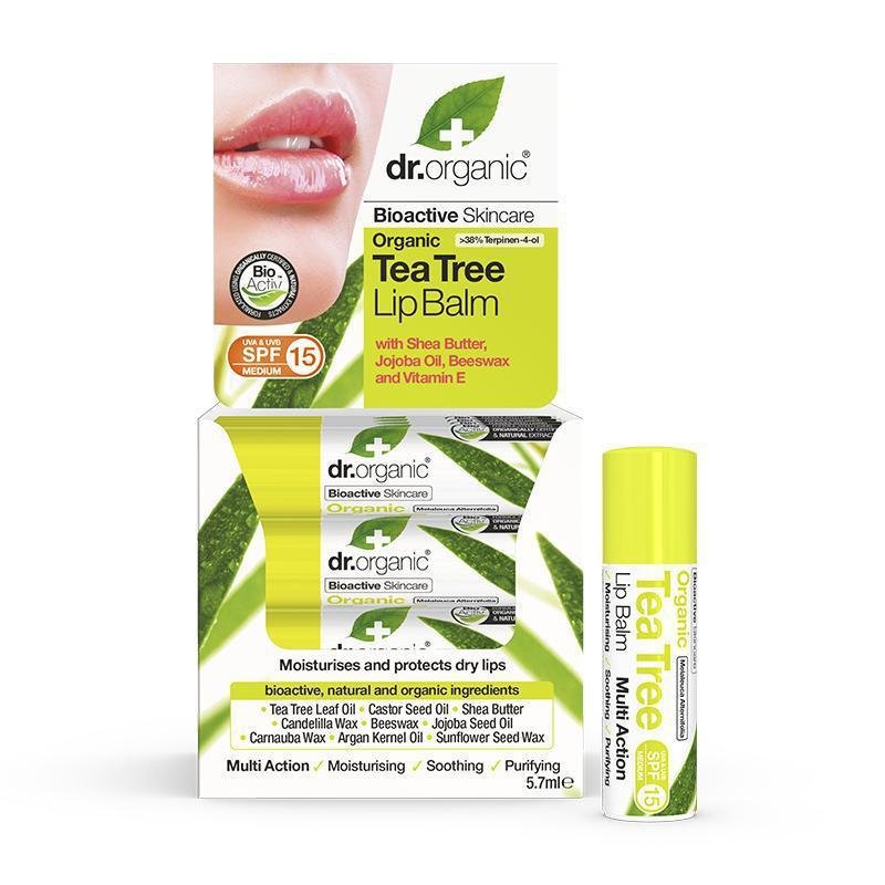 Dr. Organic Tea Tree Lipbalm 5.7ml