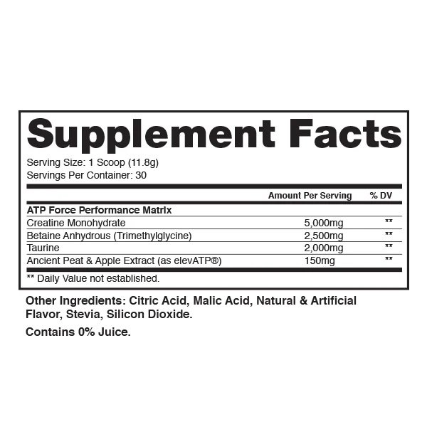 Dragon Pharma ATP Force - Enhanced Creatine System 30 Servings - Unflavored Best Price in Dubai