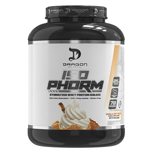 Dragon Pharma ISOPhorm Whey Protein Isolate 5 Lb - Vanilla Soft Serve