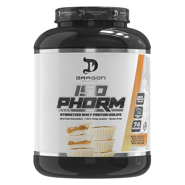 Dragon Pharma ISOPhorm Whey Protein Isolate 5 Lb - White Chocolate Peanut Butter