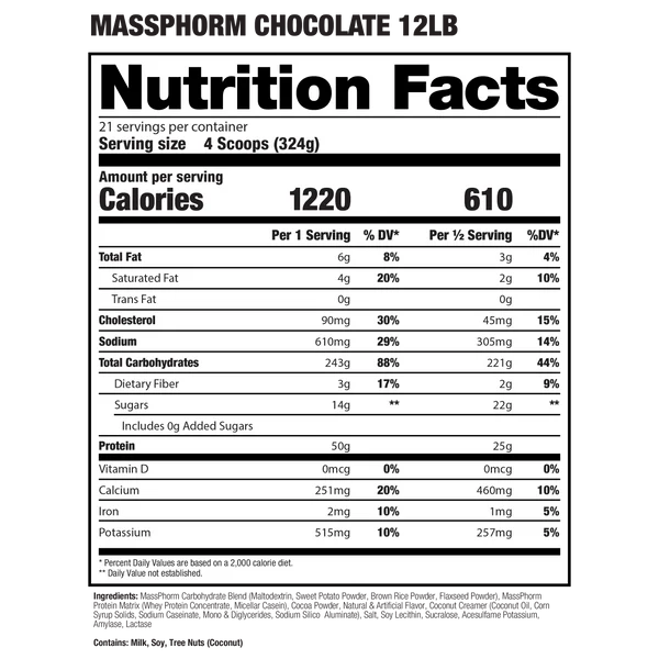 Dragon Pharma Mass Phorm 12 Lbs - Chocolate Milkshake Best Price in Dubai