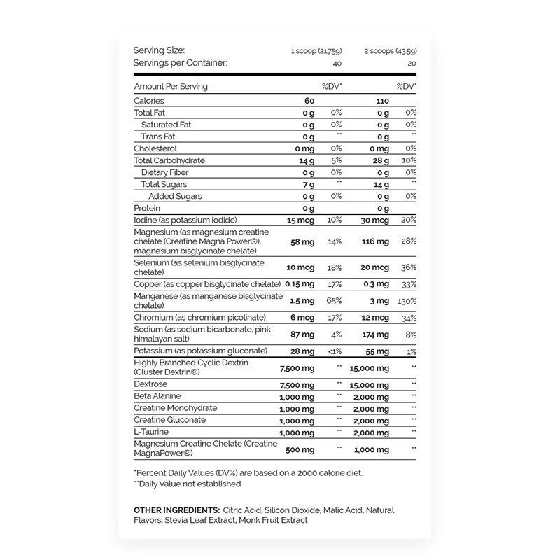 Enhanced Carb Tech Creatine 40 Servings Best Price in Dubai