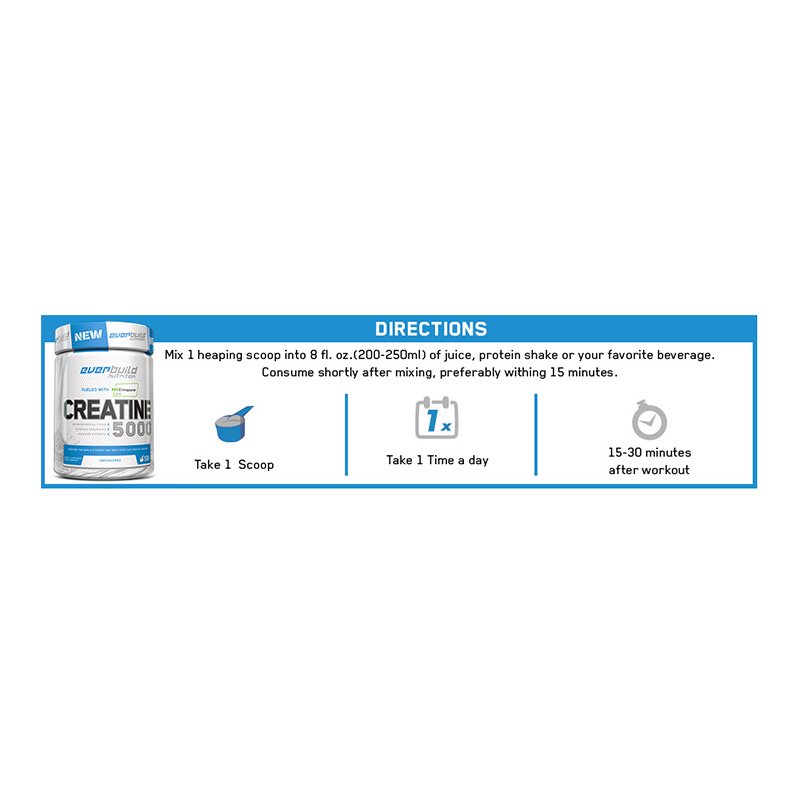 Ever Build Creapure Creatine 5000 500 g Best Price in UAE