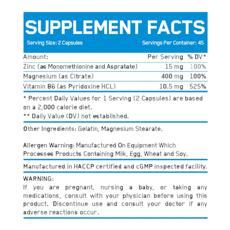 Ever Build Pure ZMA 500 90 Tabs Best Price in UAE