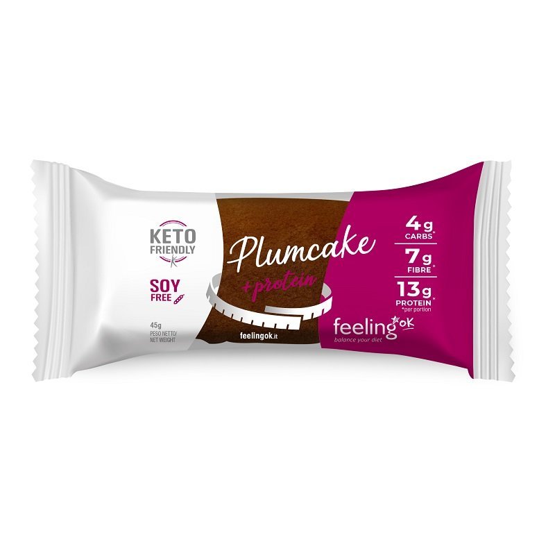 FeelingOK Plum Cake Protein Bar 45 G 10 Pcs in Box - Cocoa