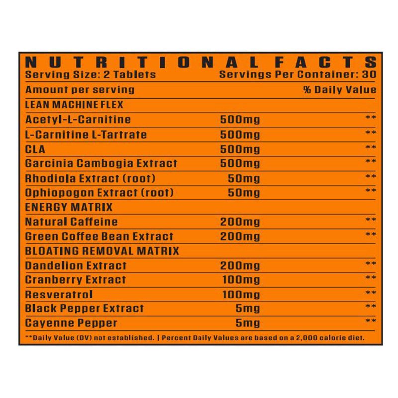 Flex Wheeler Burn Machine Non-stimulant Fat Burner 60 Tablets Best Price in Dubai