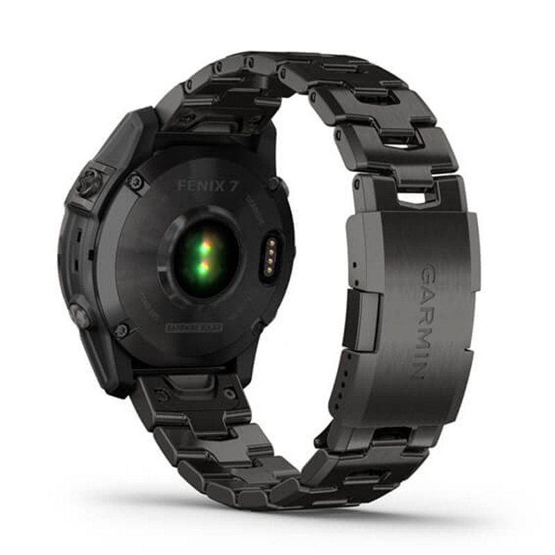 Garmin fÄ“nix 7 Sapphire Solar Carbon Grey DLC Titanium with Carbon Grey DLC Vented Titanium Band 47 MM Watch Best Price in Al Ain