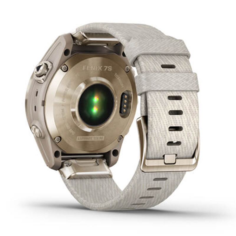 Buy Garmin fenix 7S Sapphire Solar Cream Gold Titanium with Cream ...