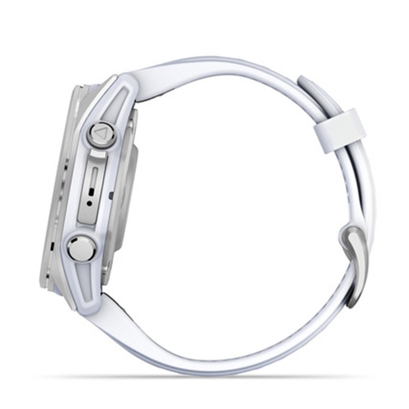 Garmin Fenix 8 – 43 mm Amoled Silver With Whitestone Silicone Band Watch Best Price in UAE