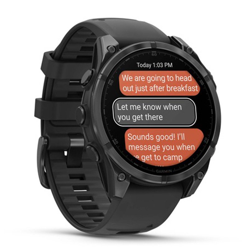 Garmin Fenix 8 – 47 mm Amoled Slate Gray With a Black Silicone Band Watch Best Price in UAE