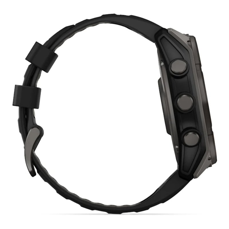 Garmin Fenix 8 – 51 mm Sapphire Carbon Gray Dlc Titanium With Black/Pebble Gray Silicone Watch Best Price in UAE