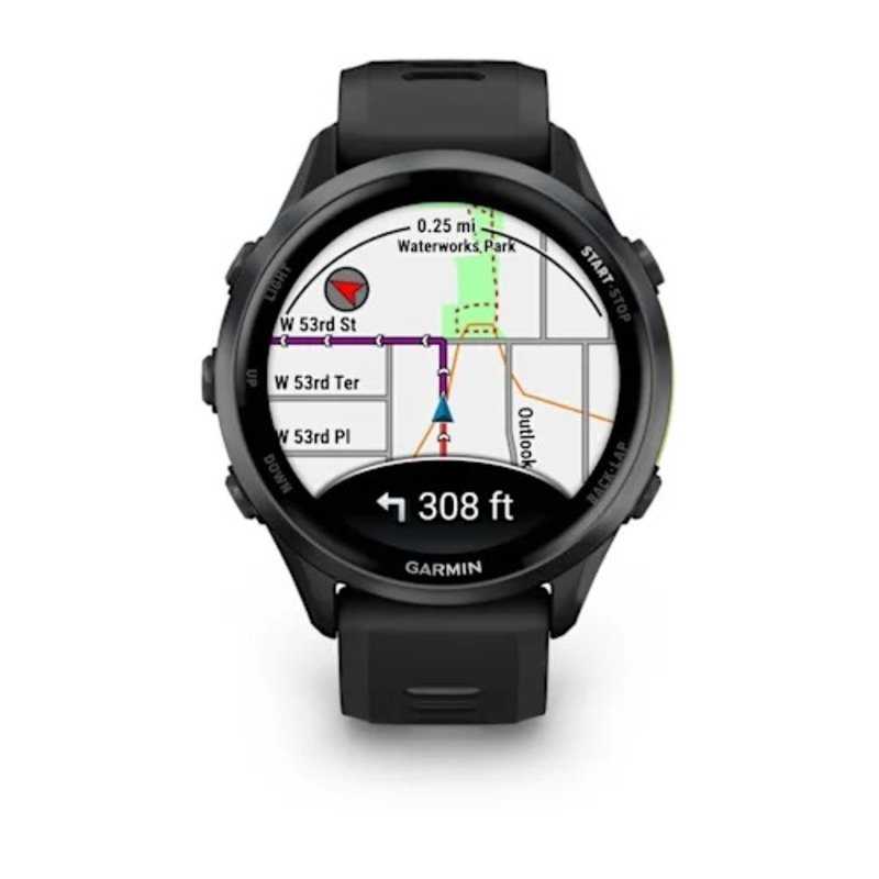 Garmin Forerunner 970 Carbon Grey DLC Titanium with Black Case and Black/Translucent Whitestone Band Best Price in Dubai