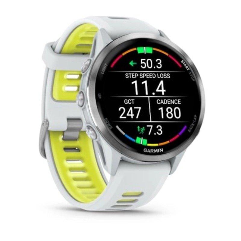 Garmin Forerunner 970 Titanium with Whitestone Case and Whitestone/Translucent Amp Yellow Band Best Price in Abu Dhabi