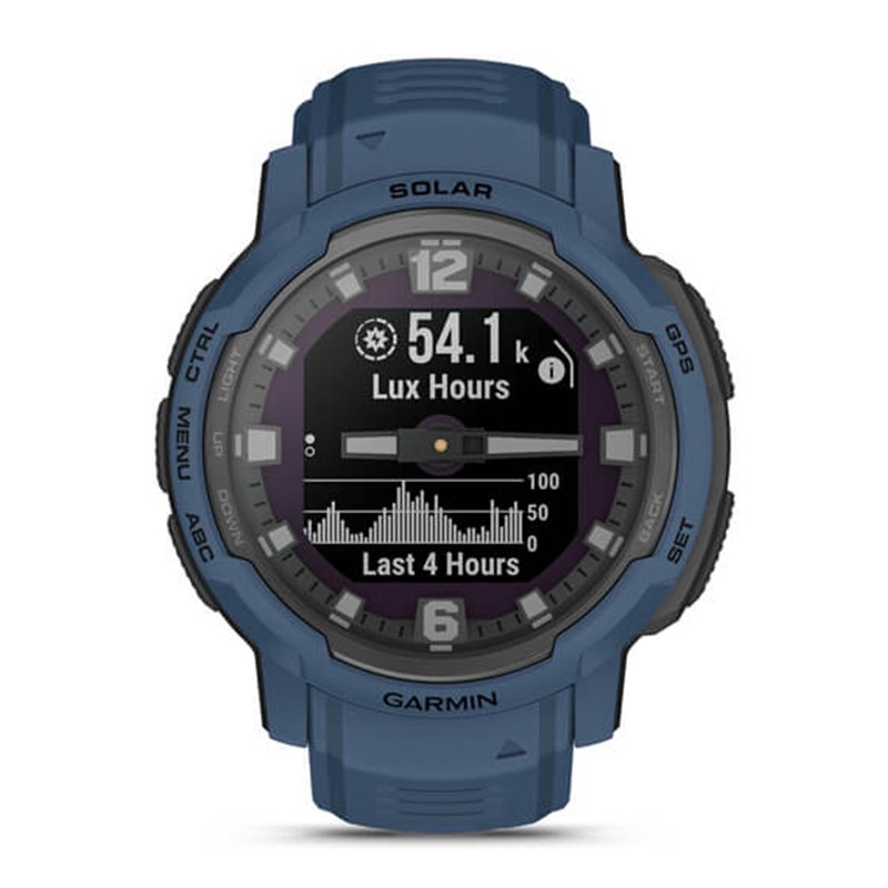 Garmin Instinct Crossover Solar Standard Edition Watch -  Tidal Blue Best Price in Dubai