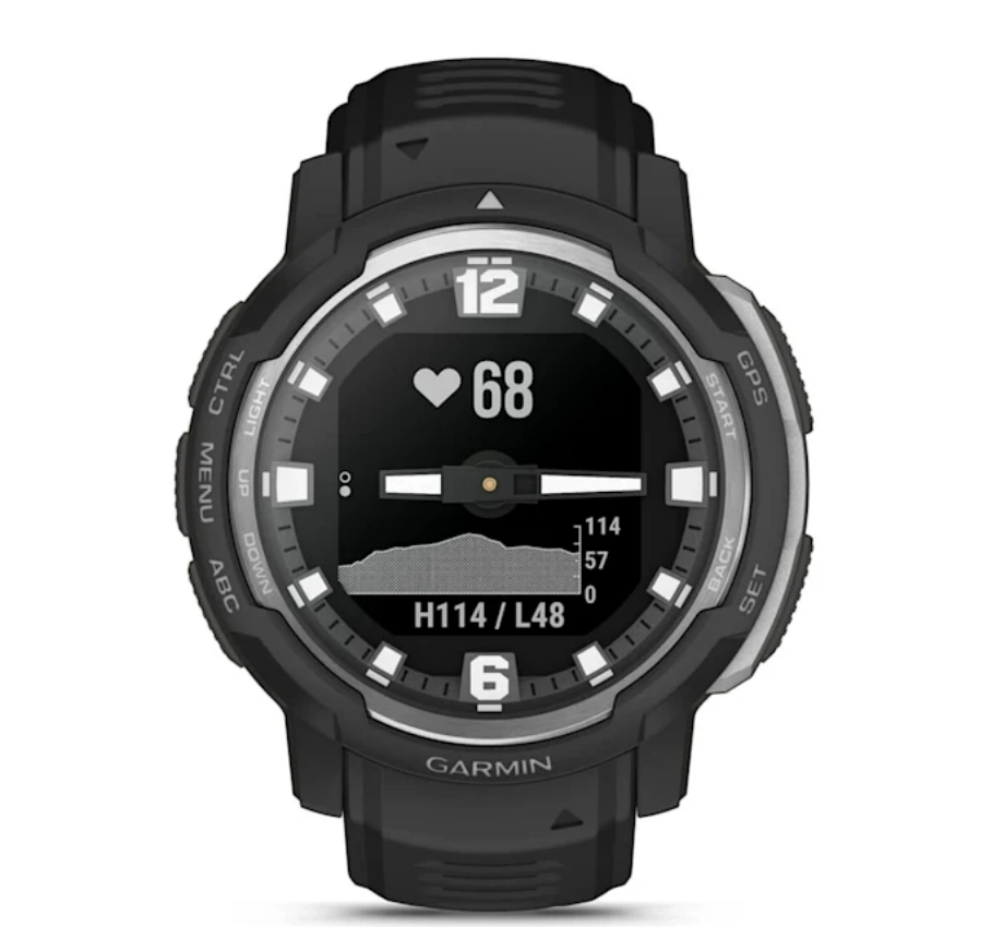 Garmin Instinct Crossover - Standard Edition Black Watch Best Price in Dubai