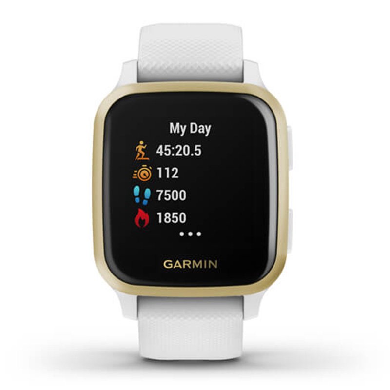 Garmin Venu Sq Light Gold With White Case Silicone Band 40 MM Best Price in Dubai