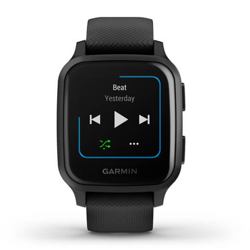 Garmin Venu Sq - Music Edition Slate Bezel With Black Case Silicone Band 40 MM Best Price in Dubai