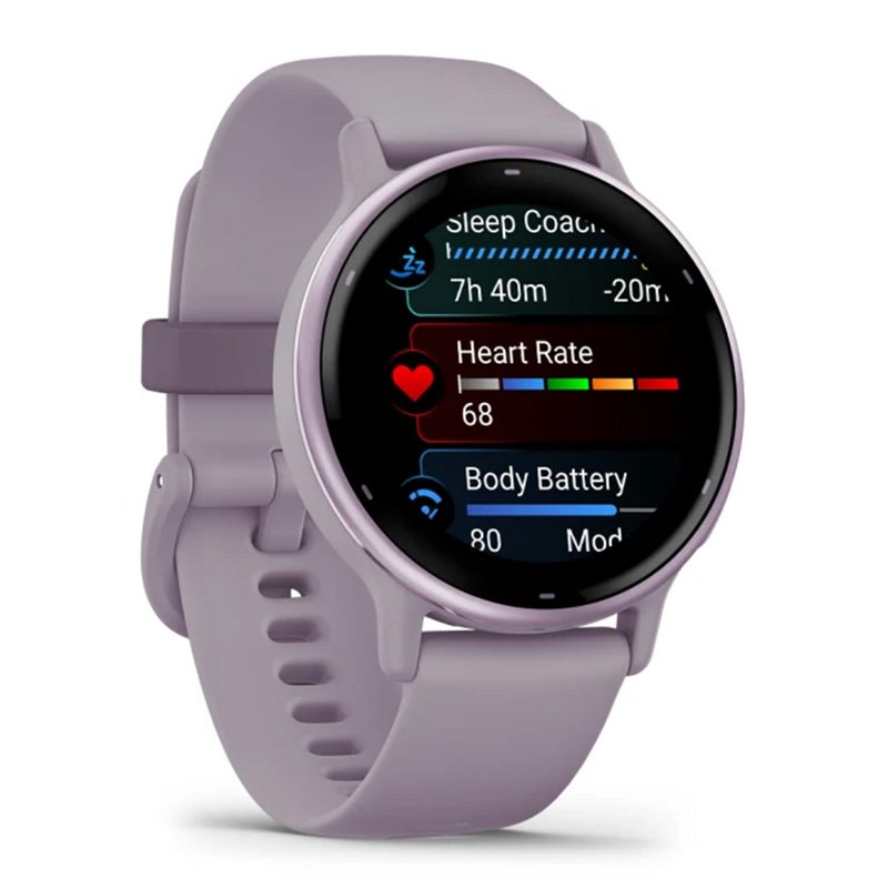 Garmin vívoactive 5 Metallic orchid Aluminium bezel with orchid case and silicone band Best Price in Abu Dhabi