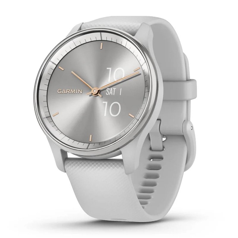 Garmin Vivomove Trend Silver Stainless Steel Bezel with Mist Grey Case and Silicone Band Best Price in Abu Dhabi
