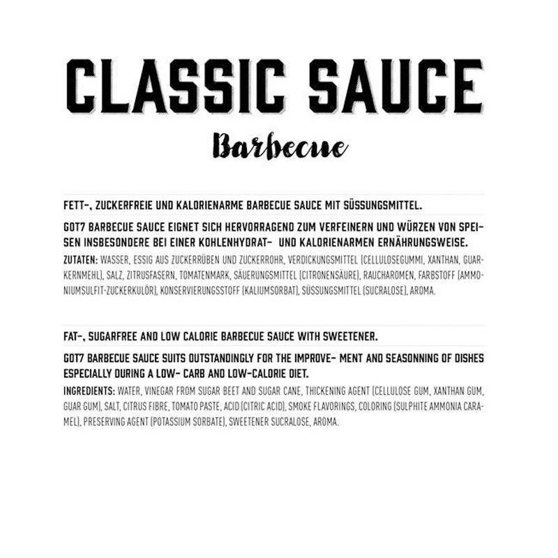 GOT7 Classic BBQ Sauce 350ml Best Price in Abudhabi
