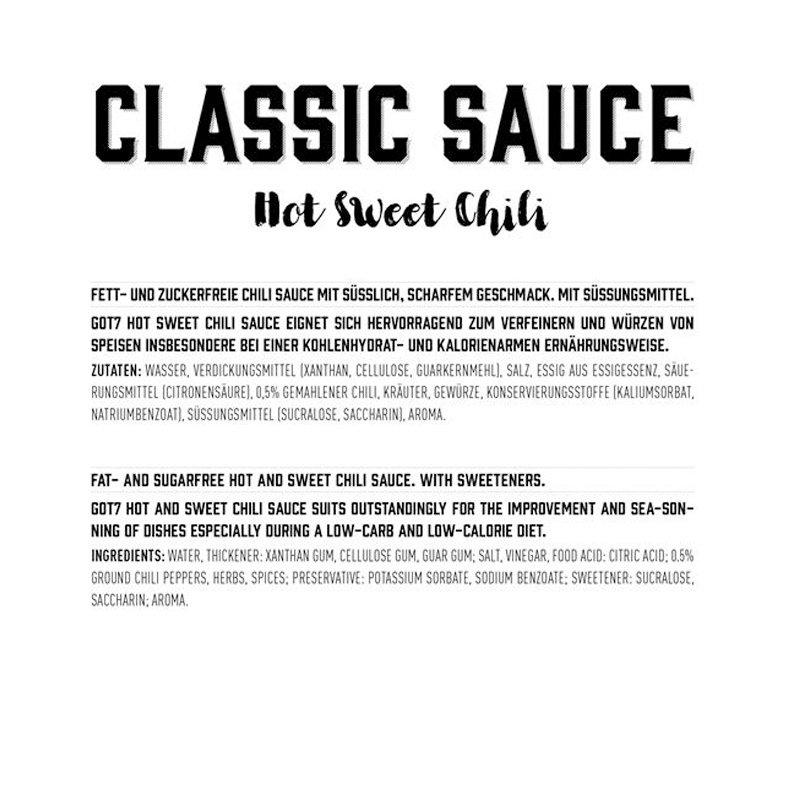 GOT7 Classic Hot Sweet Chili Sauce 350ml Best Price in Abudhabi