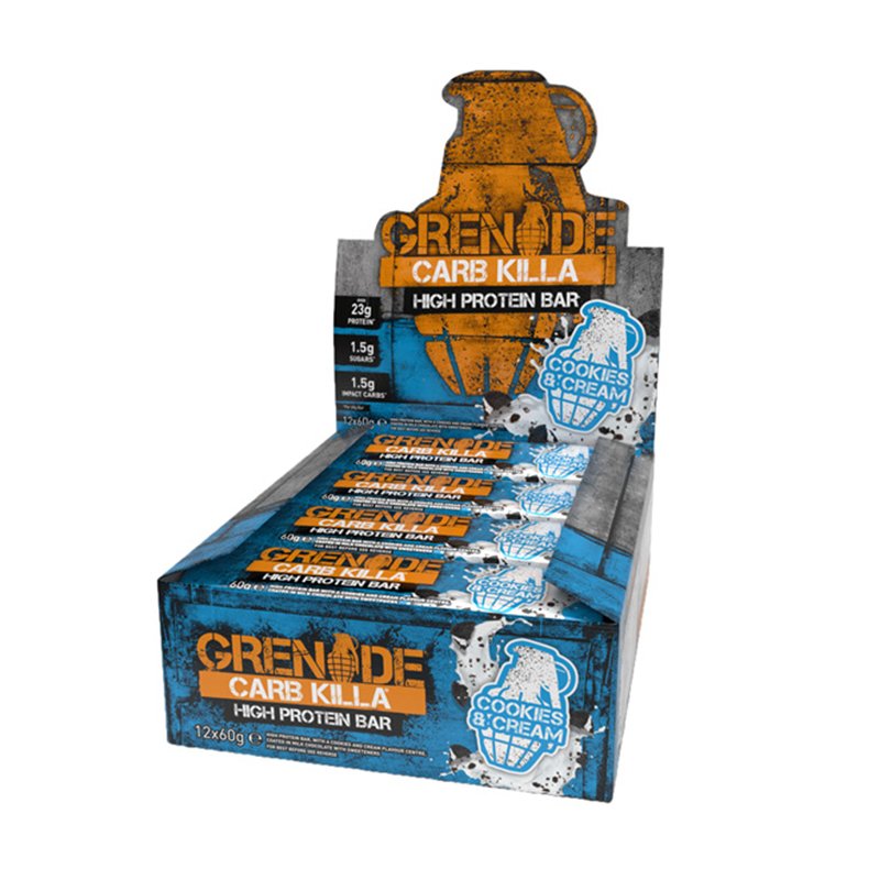 Grenade Carb Killa Box 1x12 Protein Bars Cookies And Cream Best Price in UAE