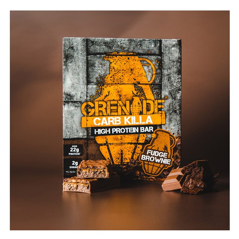 Grenade Carb Killa Box 1x12 Protein Bars Fudge Brownie Best Price in AbuDhabi