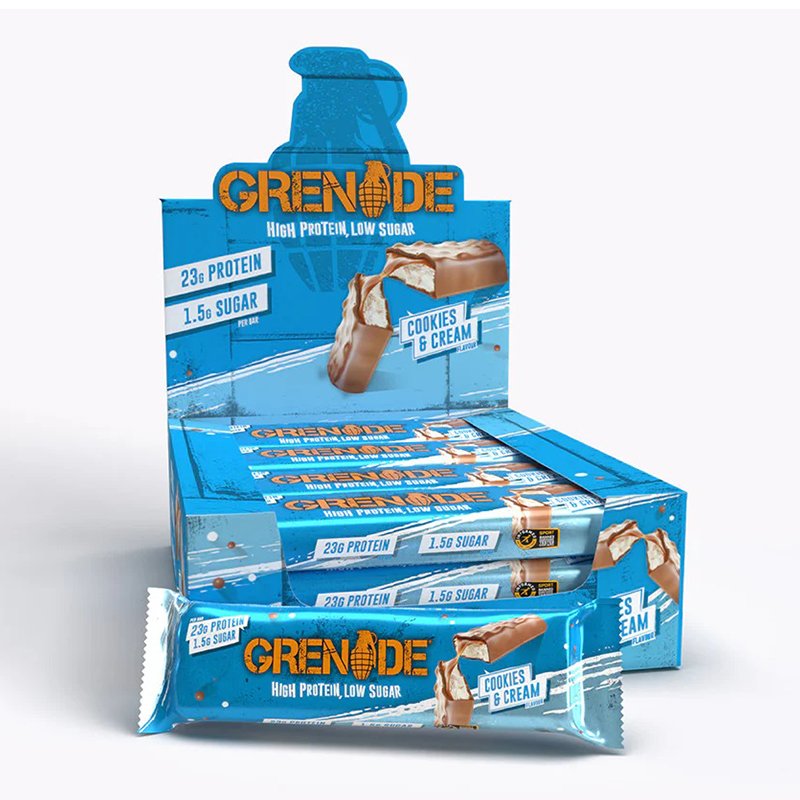 Grenade Carb Killa Box of 12 Protein Bars Cookies And Cream