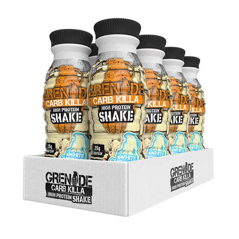 Grenade Carb Killa Shake 1 Box Of 8 Bottles White Chocolate