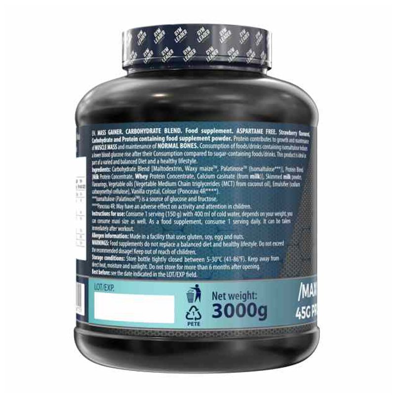 Gym Leader Mass Gainer Chocolate 20serv Best Price in Dubai