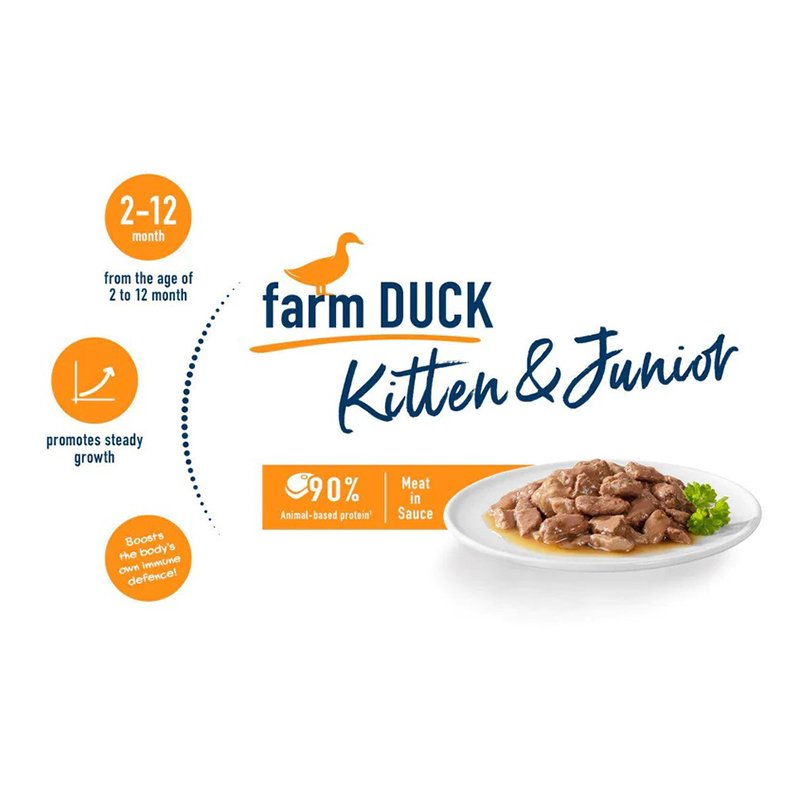 Happy Cat Mis Kitten & Junior Farm Duck 85 G Best Price in Dubai