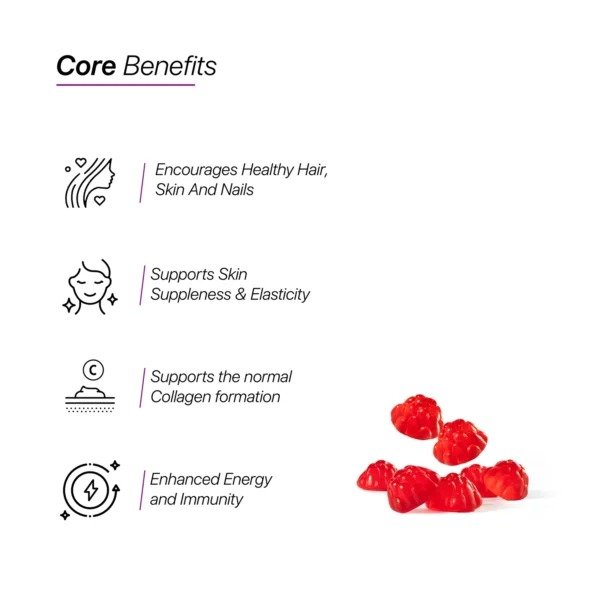 HC Nutrition Collagen Gummies Hair Skin Nail 30 Gummies Best Price in Abu Dhabi