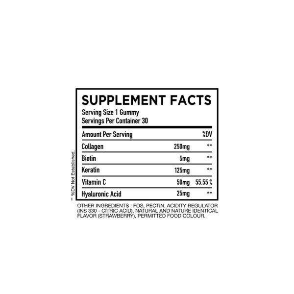 HC Nutrition Collagen Gummies Hair Skin Nail 30 Gummies Best Price in Al Ain