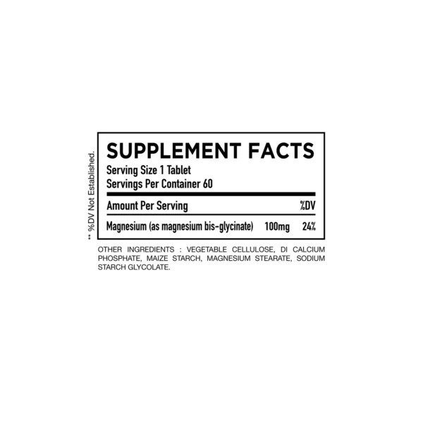 HC Nutrition Magnesium Glycinate 60 Tablet