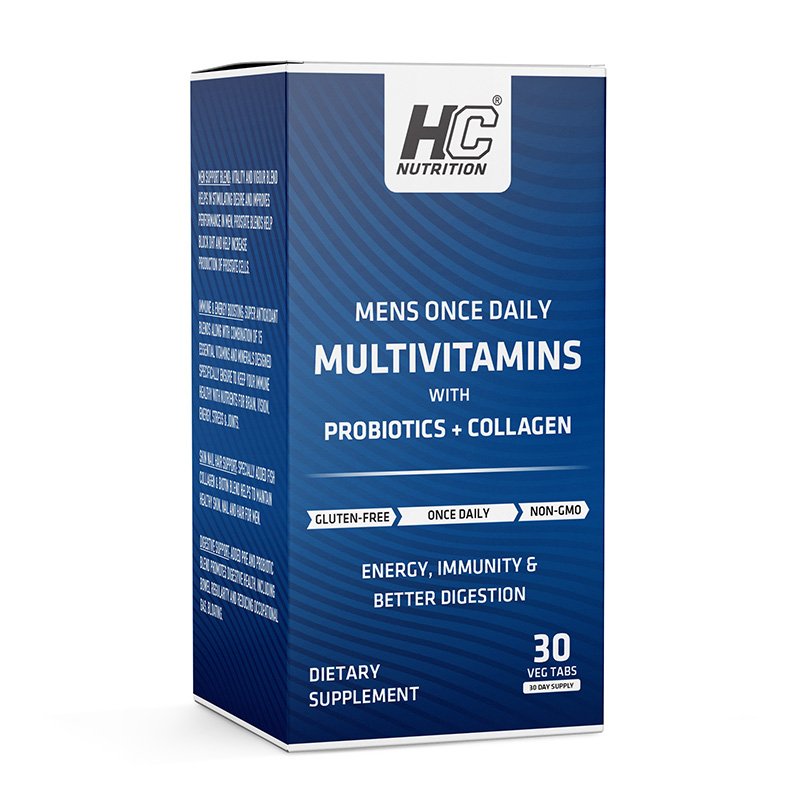 HC Nutrition Men's  Once Daily Multivitamin + Probiotics+ Collagen 30 Tablet Best Price in Dubai