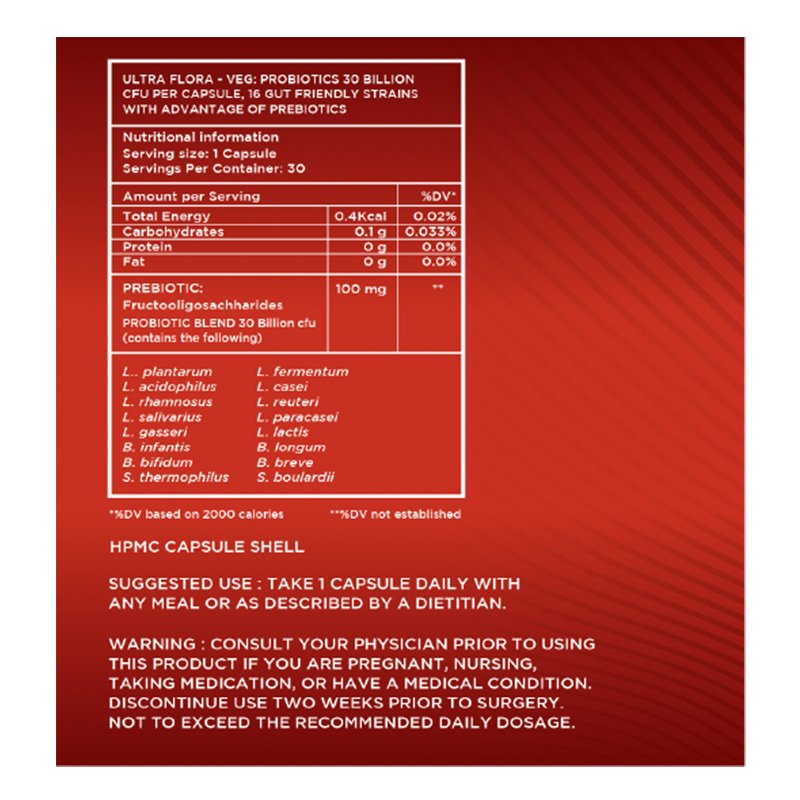 HC Nutrition Probiotics 30 Billion 30 Veg Capsule Best Price in Abu Dhabi