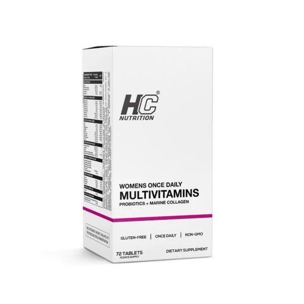 HC Nutrition Womens Once Daily Multivitamin with Probiotics + Collagen 72 Tablets Best Price in UAE