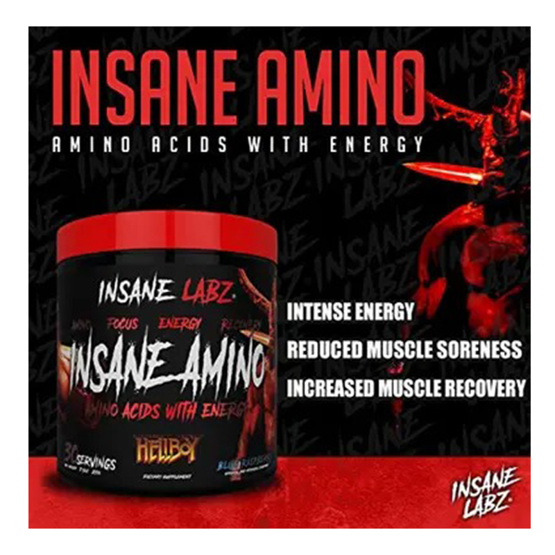 Buy Insane Labz Amino Acids Hellboy 30 Servings - Blue Raspberry In ...