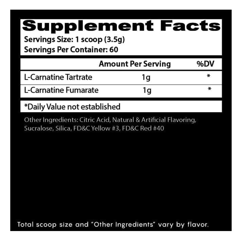 Insane Labz Asylum Cabinet L-Carnitine Powder 30 Servings - Blue Lemonade Best Price in Dubai